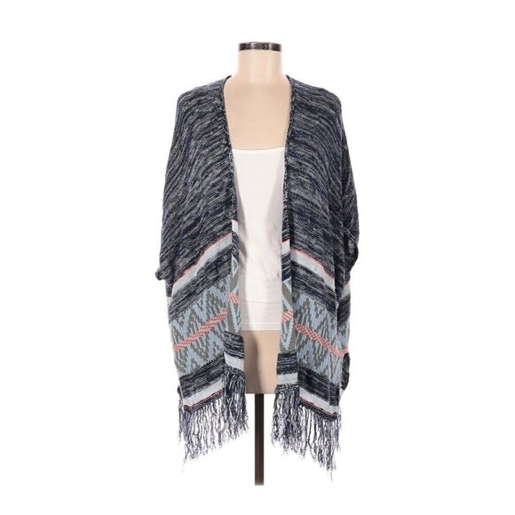 Altar'd State Open Kimono Fringe Boho Festival Aztec Sweater Cardigan Small S - Picture 1 of 2